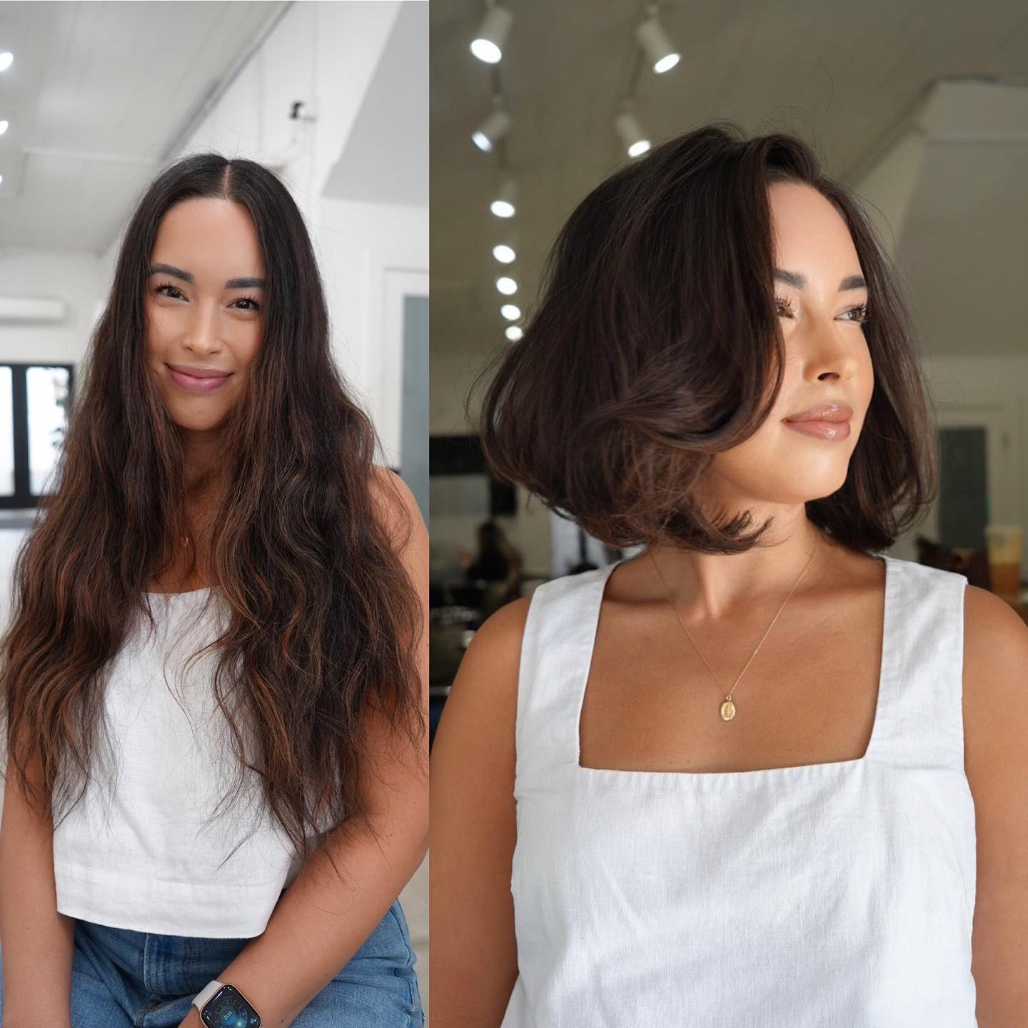 Bob with Fake Side-Swept Bangs Makeover